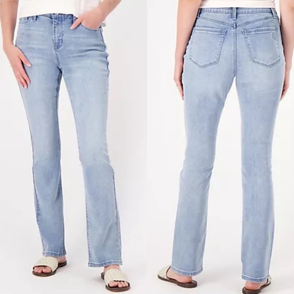 Laurie Felt Jeans Forever Denim Baby Bell Light Vintage Blue Size 6 - Picture 2 of 14